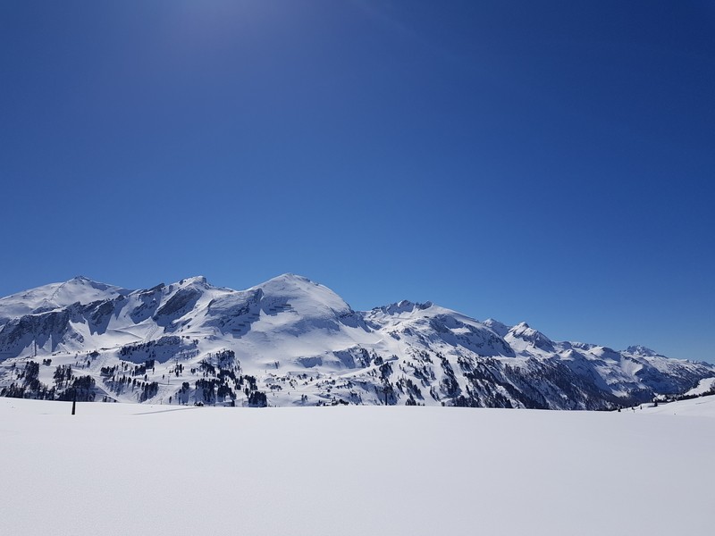 Impression der verschneiten Landschaft in Obertauern